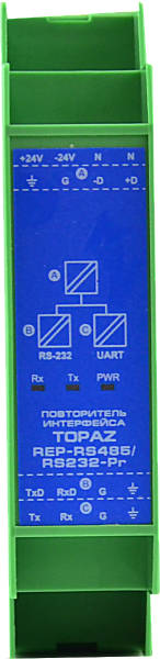 Повторитель интерфейса TOPAZ REP-RS485/RS232-Pr. Российское оборудование.