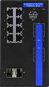 Коммутаторы Full Gigabit Ethernet на DIN рейку серии TOPAZ SW300 MC